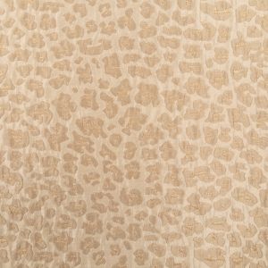 Jaquard suiting fabric Leopard / Beige-Gold
