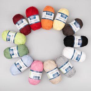 Cotton yarn Mocha Yarn Slim Cotton 50 g / Different shades
