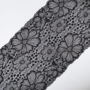 Stretch lace 210 mm / Black