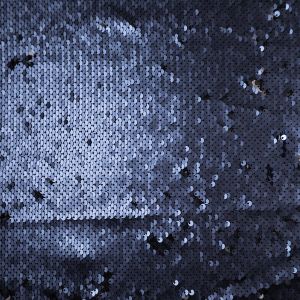 Fabric with reversible sequins Pailette Penelope / D4 Navy