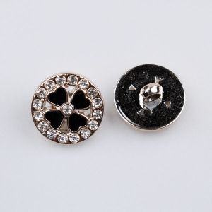 Shank button 22 mm / Black