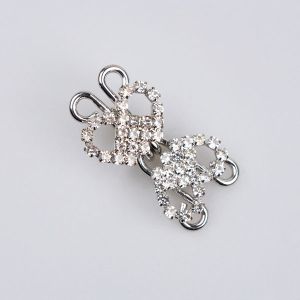Decorative hook with rhinestones
