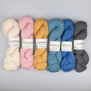 Yarn Etrofil Lanacot with merino wool 50 g / Various colours
