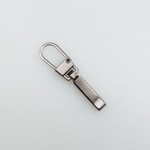 Metal pendant for Zip Slider 8x19 mm / NIckel Black