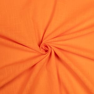 Solid-colored cotton fabric / Orange