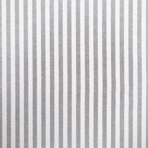 Stripe Cotton Fabric / Black