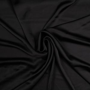 Luxury Satin Fabric / Black
