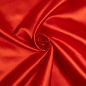 Budget Satin Fabric / Red