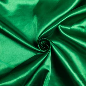 Budget Satin Fabric / Green