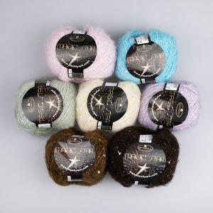 Sequin yarn Stenli Magic Star 50 g / Assorted colours