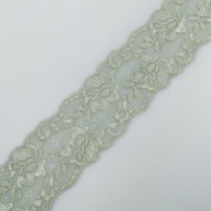 Stretch lace D24  / Light green 5cm