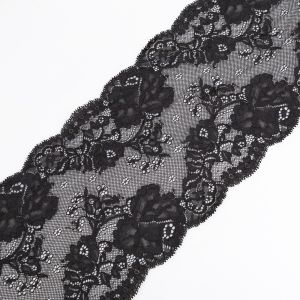 Stretch lace D25 / Black 16cm