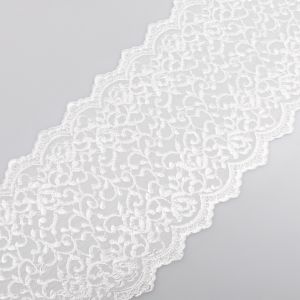 Stretch lace D29 / White 17cm