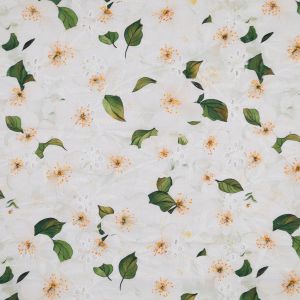 Digital print broderie anglaise fabric / D20