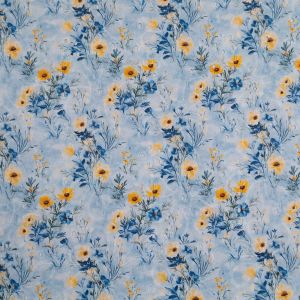Digital print broderie anglaise fabric / D25