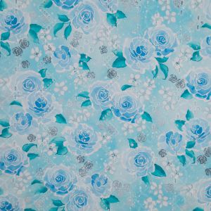 Digital print broderie anglaise fabric / D27
