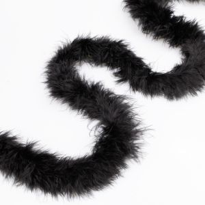 Feather trim / Black