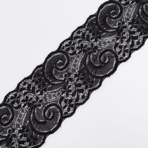 Stretch lace D41 / 8 cm Black