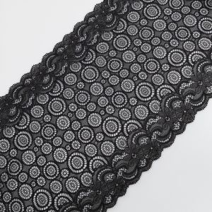 Stretch lace D43 / 21 cm Black