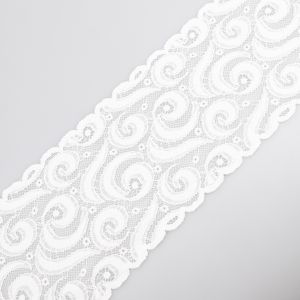 Stretch lace D47 / 12.5 cm White
