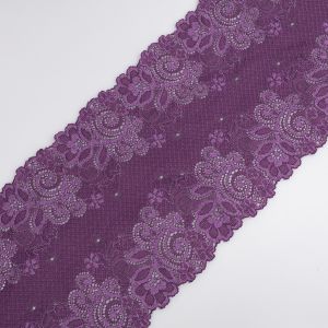 Stretch lace D51 / 16 cm Purple