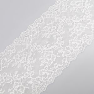 Stretch lace D52 / 17 cm White