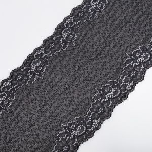 Stretch lace D55 / 16 cm Black