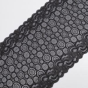 Stretch lace D60 / 22 cm Black