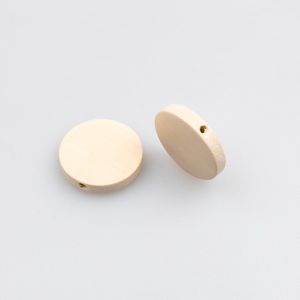 Flat wooden beads 20x5 mm