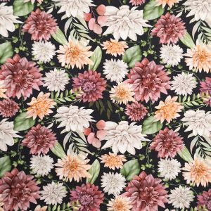 GOTS jersey / Dahlia kvist svart