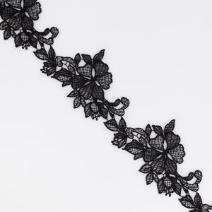 Guipure Lace 70 mm / Black