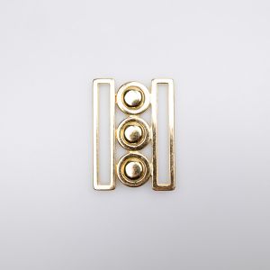 Elastic belt buckle 50 mm / Gold