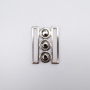 Elastic belt buckle 50 mm / Silver