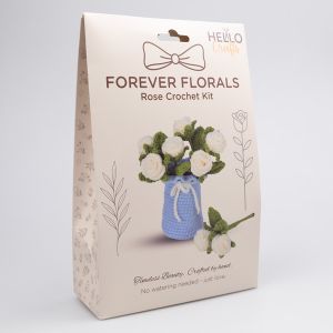 Amigurumi kit Forever Florals / White roses