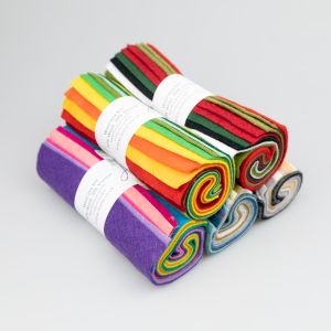 Craft felt squares set, 10 pcs, 153 × 153 mm / Different shades