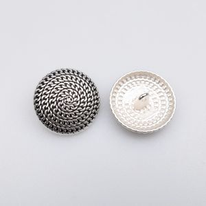 Shank metal button 23 mm / Silver