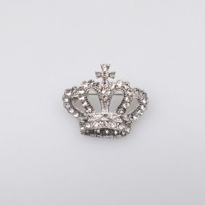 Brooch / Crown, silver