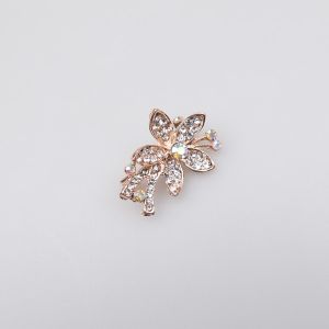 Brooch / Golden flower / Silver