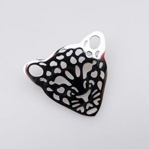 Brooch / Leopard / silver