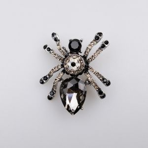 Brooch / Spider / black D1