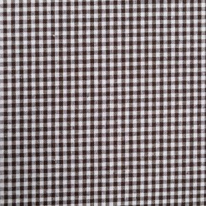 Linen and cotton blend fabric / Brown