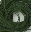 Leather ribbon with clasp / Green