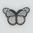 Iron-on motif / Butterfly / Grey 28022-021-310