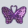 Iron-on motif / Butterfly / Lilac 28018-027-175