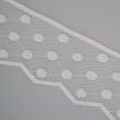 Dotted edge lace / White
