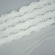 4-Stripe pleated ribbon / White
