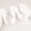 Cross grain ribbon 50mm, white 101