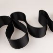 Cross grain ribbon 50mm, black 332