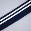 Striped ribbing 6 cm / Navy White