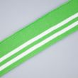 Striped ribbing 6 cm / Green White